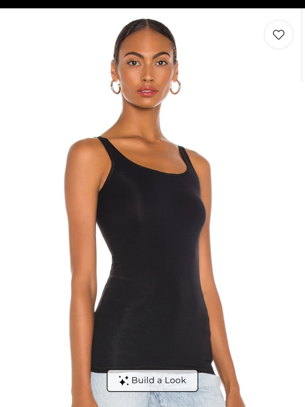 Theory black tank top black nwt